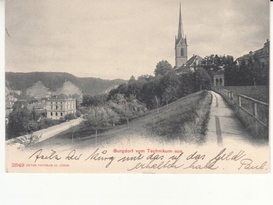 Cartoline postali: Burgdorf 1903 – Usato da Bürglen TG venduto da StampGraf