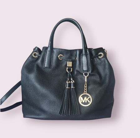 Sac à main en cuir noir Michael Kors CAMDEN