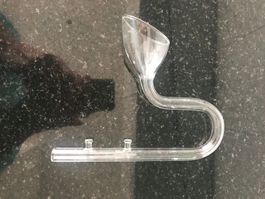 Lily rohr VIV 13mm abfluss Glas Rohr ohne Saugnäpfe