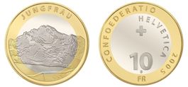 2005. 10 FR. Jungfrau. Münzbrief (Numisbrief).