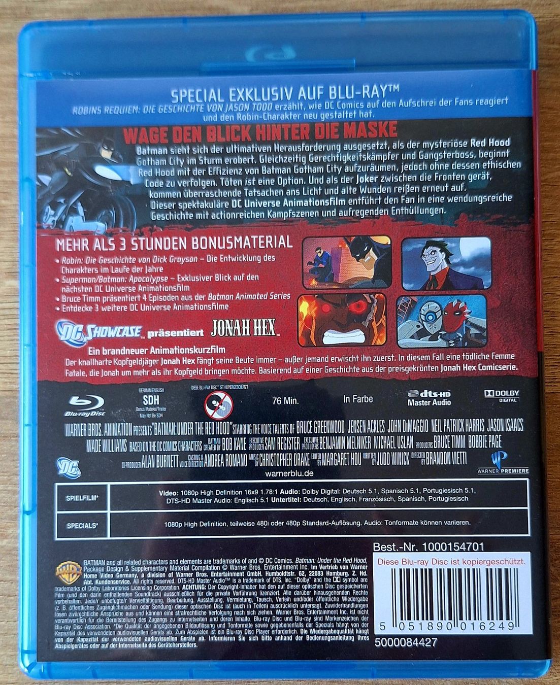 Tutti i DVDs: Batman: Under the Red Hood – Usato da Schaffhausen venduto da Jerry711 1