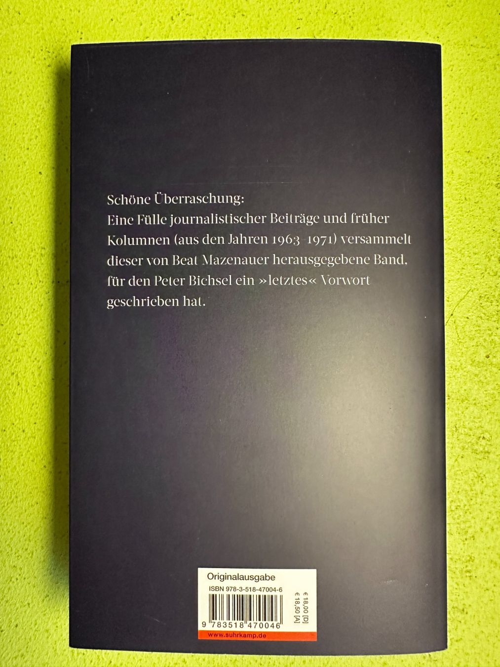 Libri: Peter Bichsel: Auch der Esel hat eine Seele – Usato da Zürich venduto da allp 7