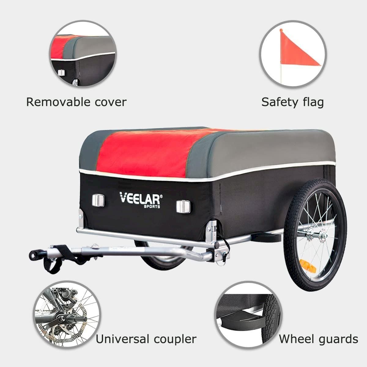 Rimorchi per biciclette: TIGGO VS Cargo II Rot / Schwarz – Nuovo e nell'imballaggio originale da Bottighofen venduto da zaap 1
