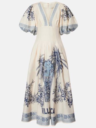 Elegant Cotton Blend  Midi Dress