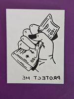 Tattoo Sticker Money Motiv - Protect me
