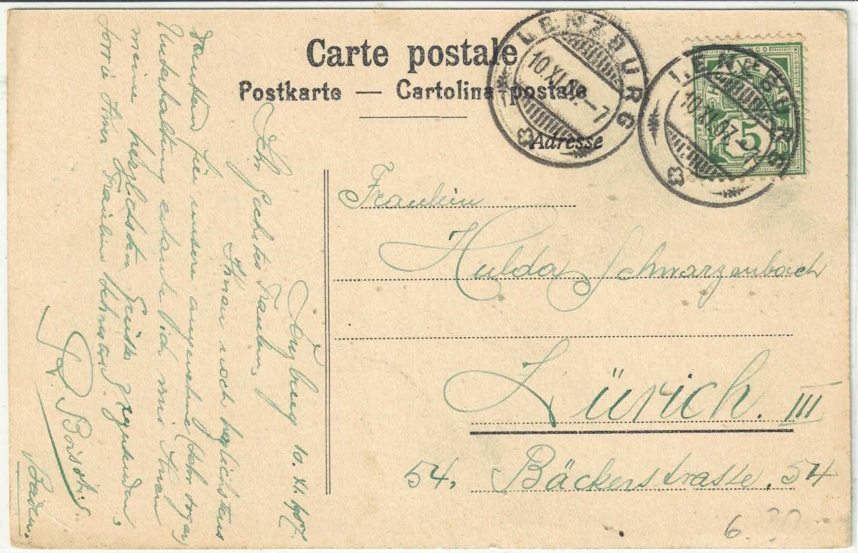 Cartoline postali: Lenzburg - Generalansicht – Usato da Ettingen venduto da Kartenplanet 1