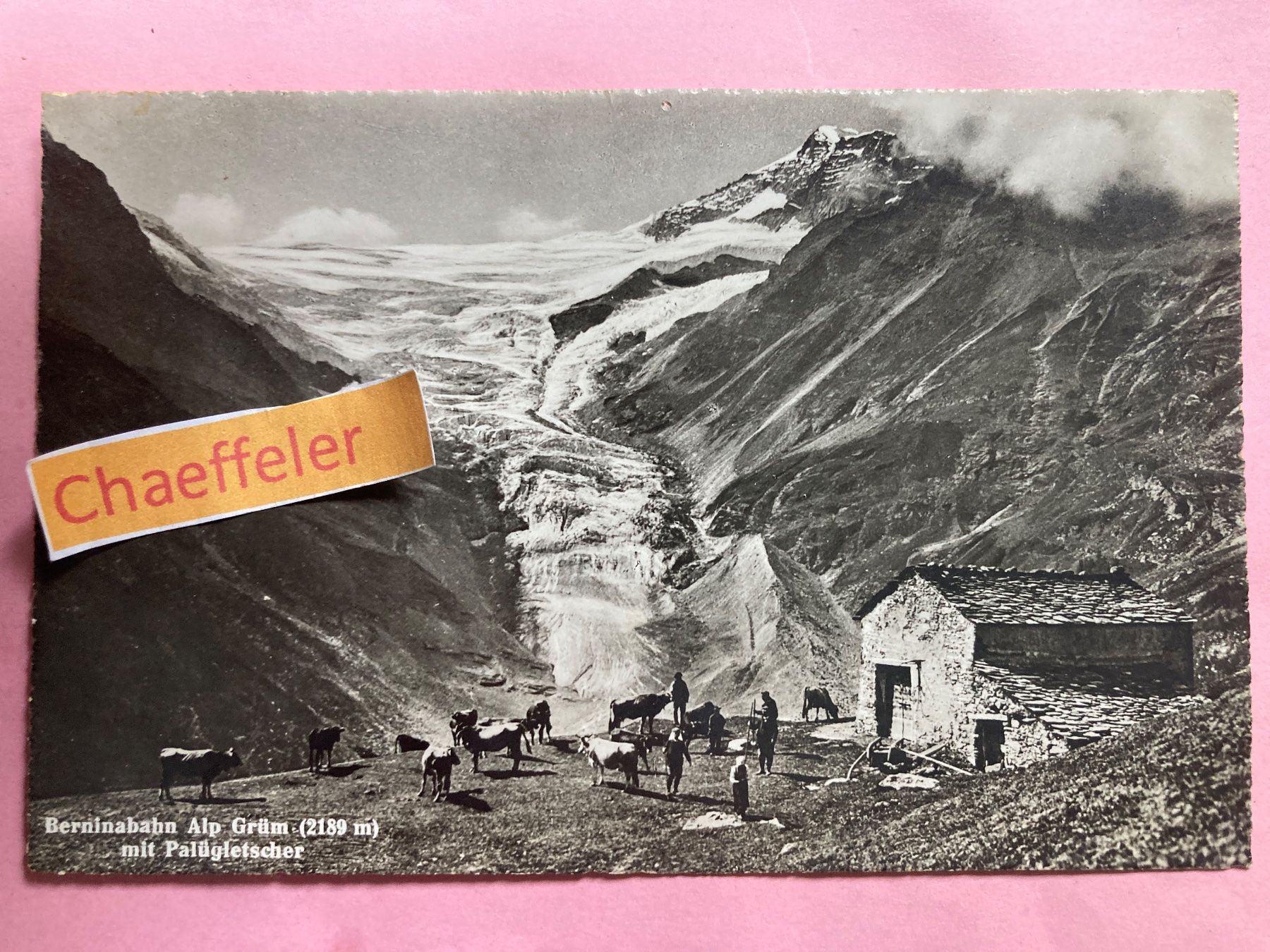 Cartoline postali: Berninabahn Alp Grüm mit Palügletscher – Difettoso da Zürich venduto da Chaeffeler