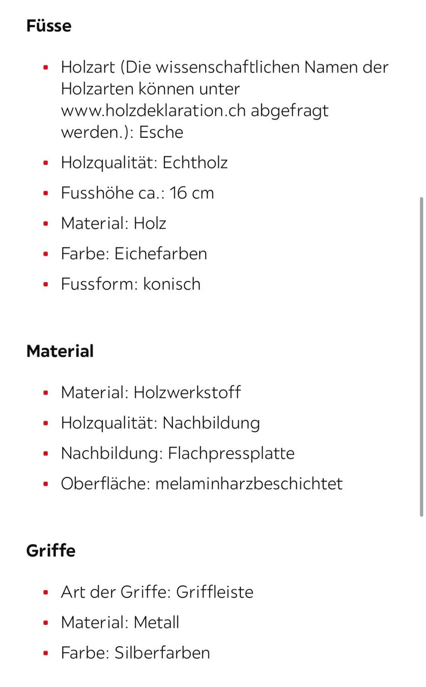 Comodini: 2x Nachttisch eichefarben/weiss – Nuovo (secondo la descrizione) da Wil SG venduto da Edz2017 2