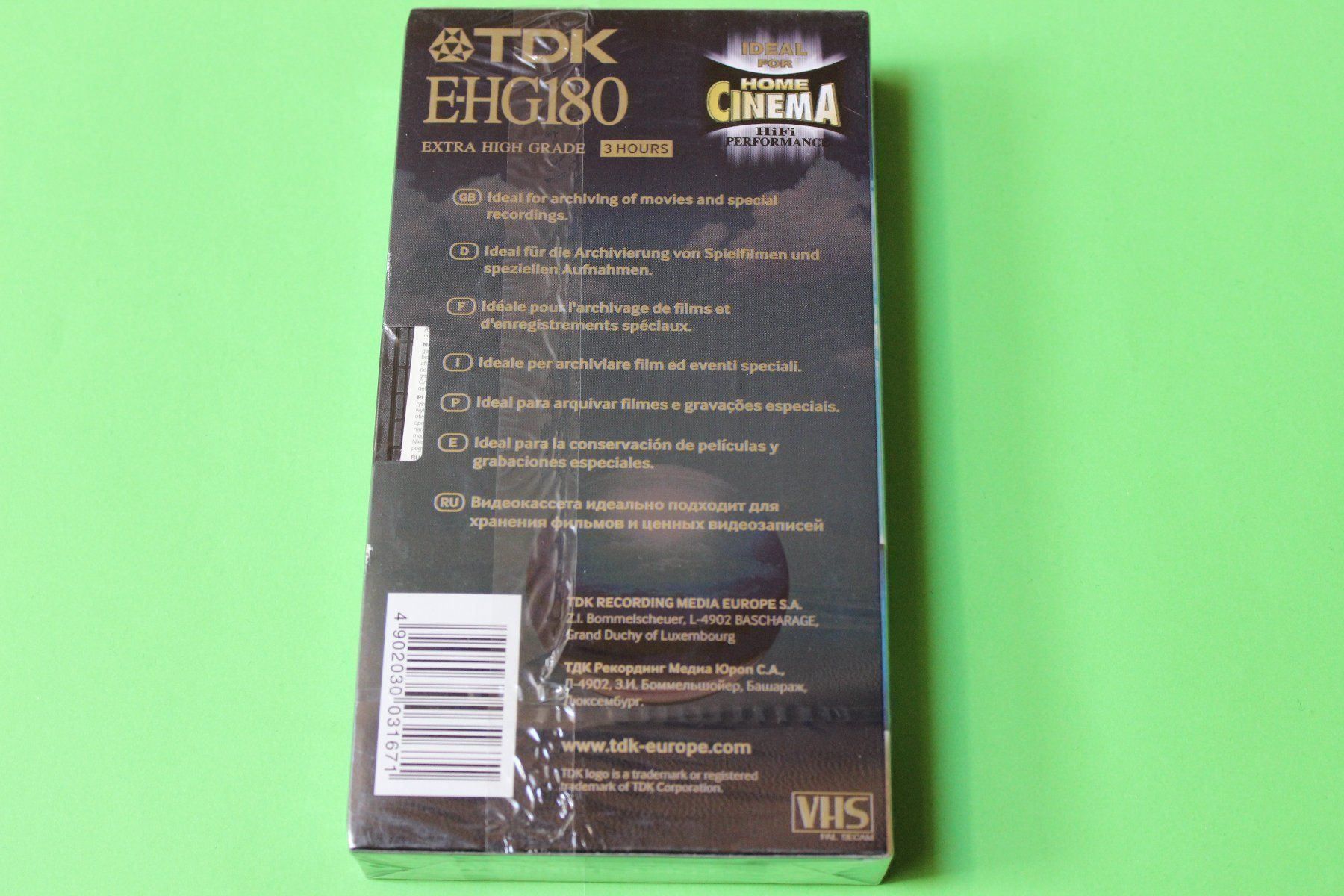 Cassettes vierges: TDK E-HG180 VHS-VIDEOKASSETTE OVP!!!!!!! – Neuf avec emballage d'origine à Tübach par JamesStone 4