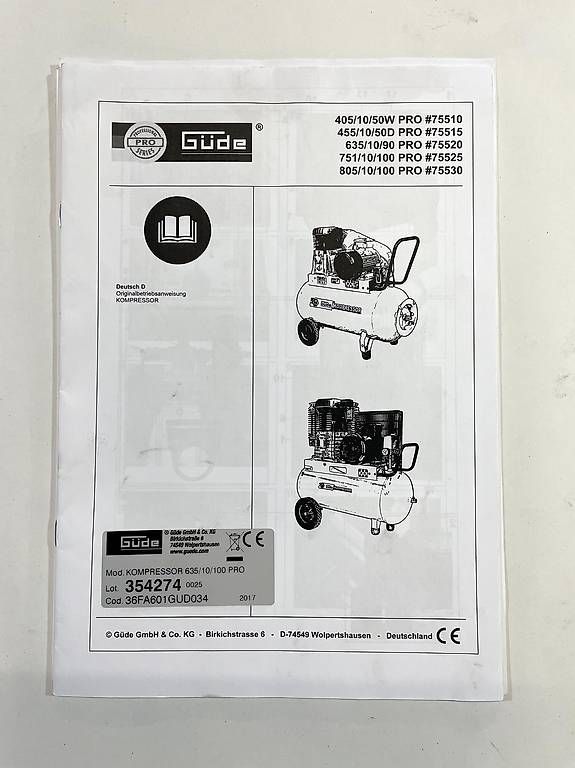 Compressori: Güde Kompressor 400V – Usato da Zürich venduto da cutyswiss 3