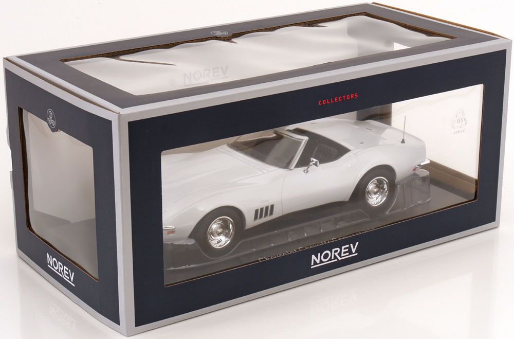 Chevrolet Modellautos: CORVETTE CABRIO 1969 WEISS 1:18 NOREV – Neu und originalverpackt aus Suhr von Moebelsiralfred 2