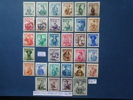 Österreich 1948/51 Nr. 893-925 ** Nr. 911 fehlt, 926 Falz