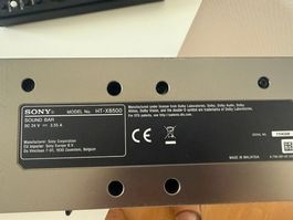 SONY HT-X 8500 Soundbar mit Fernbedienung