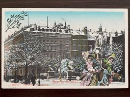 GENÈVE Bonne Année! NEUJAHRSKARTE, Monument Brunswick, 1914