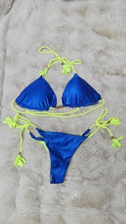 Bikini unbenutzt blau/gelb