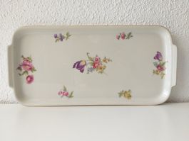 OSCAR SCHALLER BAVARIA ELFENBEIN Plat à cake en porcelaine