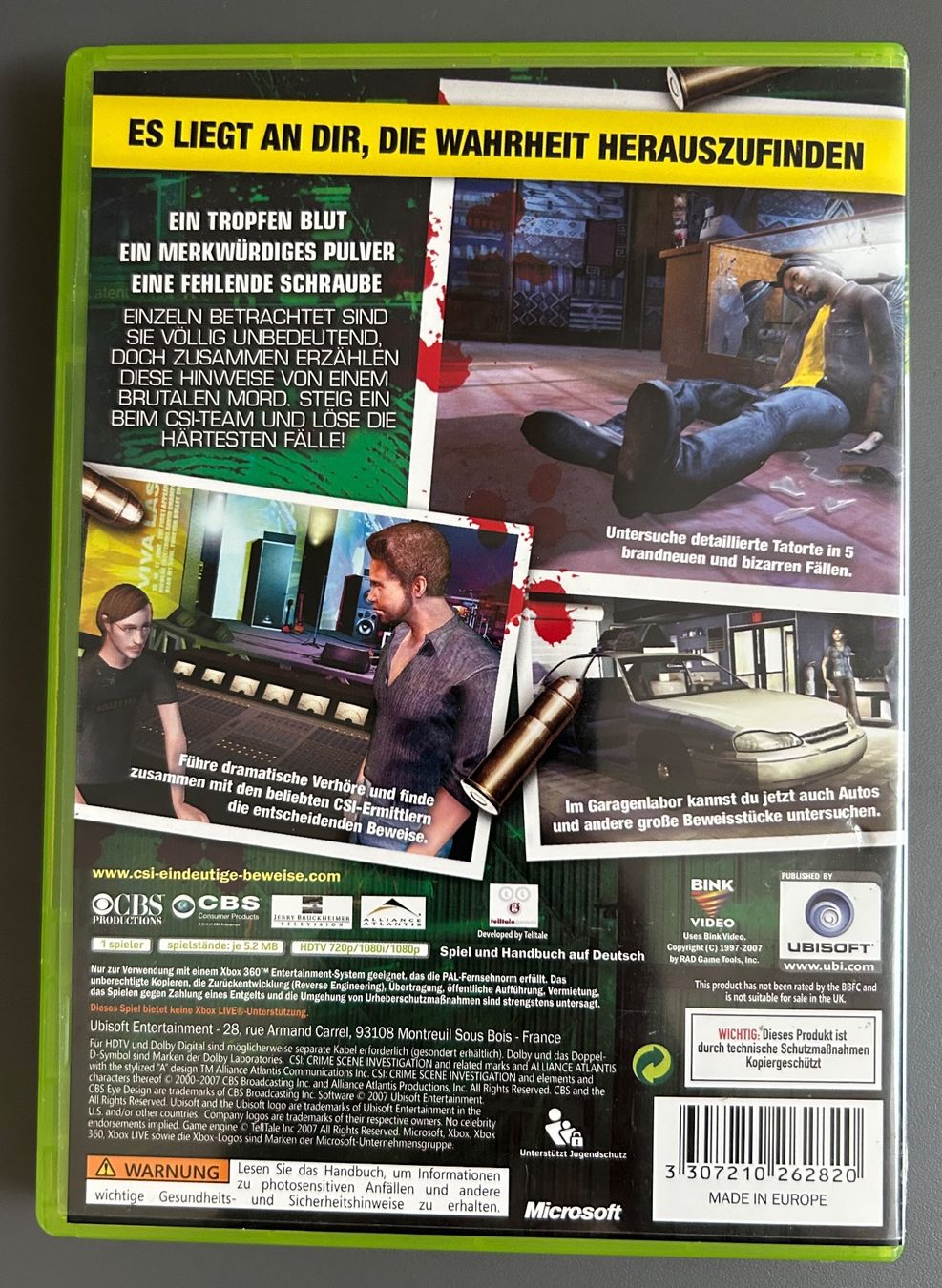 Giochi: CSI Eindeutige Beweise - Xbox 360 – Usato da Obfelden venduto da jenxbp 1