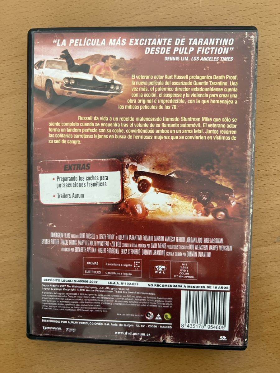 Alle DVDs: DVD Death Proof Quentin Tarantino – Gebraucht aus windisch von meisterkingremo 1