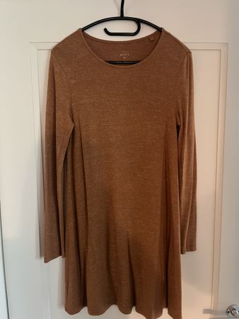 Senfgelbes Strickkleid Gr. S