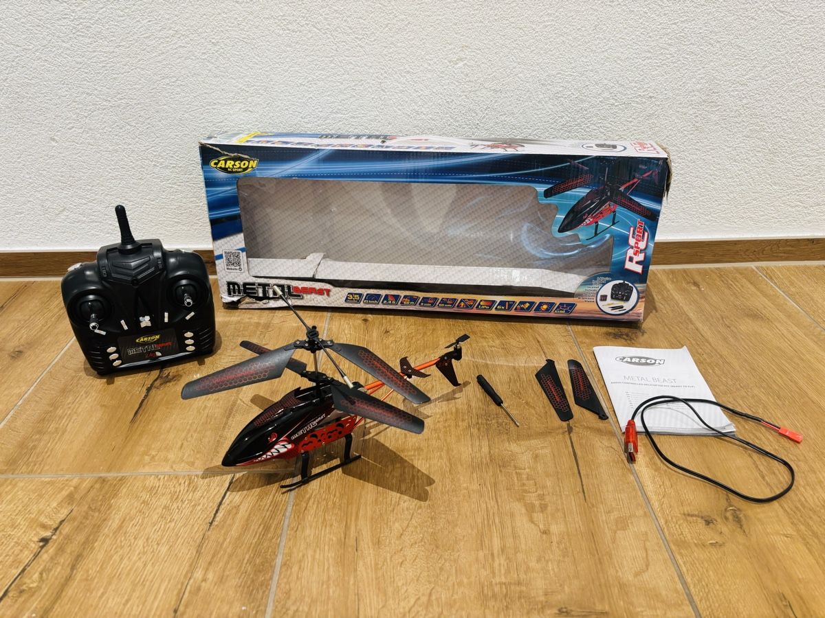 Modellismo RC: Carson Metal Beast RC Helikopter – Difettoso da Lachen SZ venduto da snick44