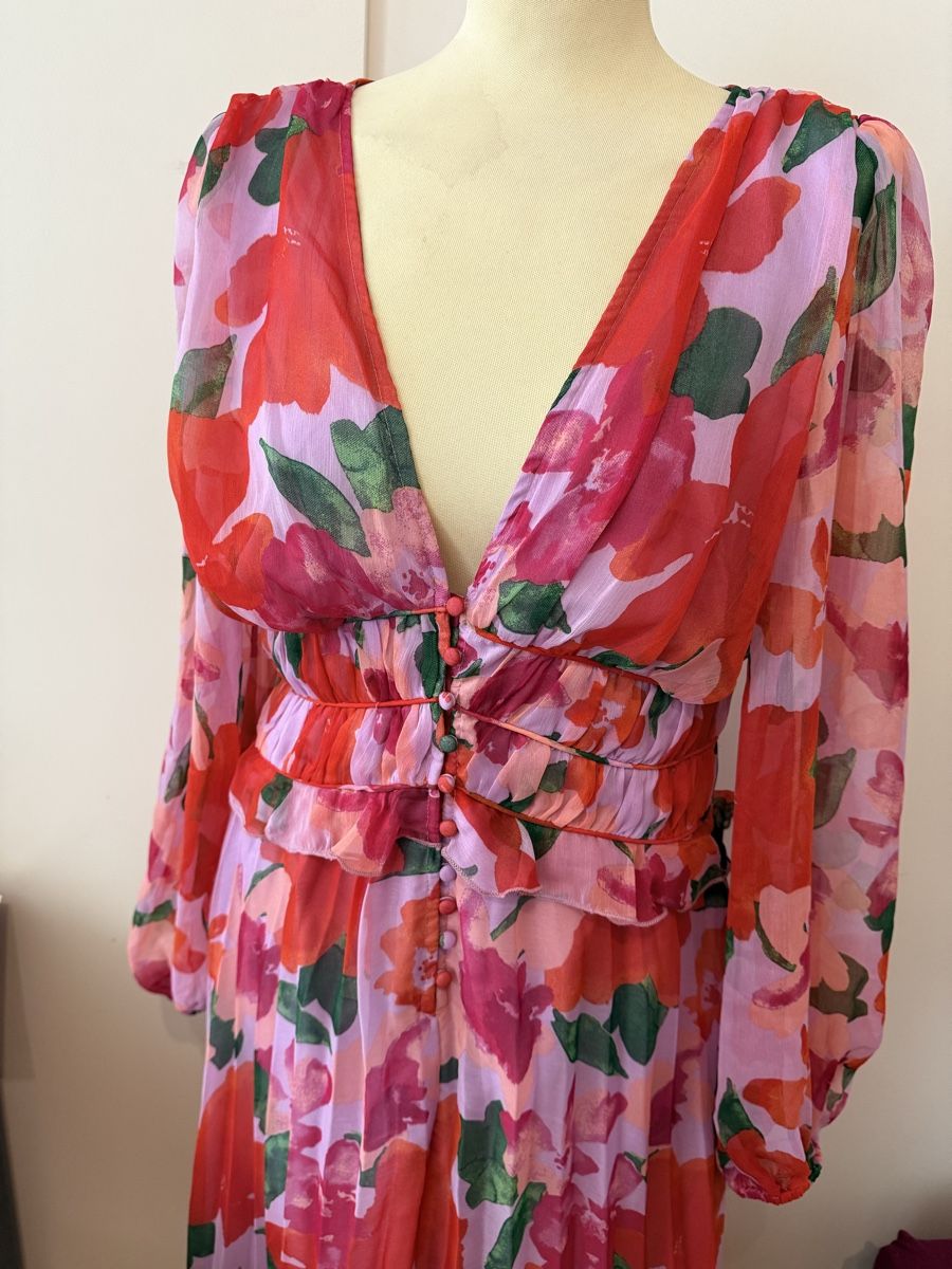 Asos Vestiti: Robe de soirée/cocktail fleurie – Nuovo (secondo la descrizione) da Le Locle venduto da tchanatakoua 1