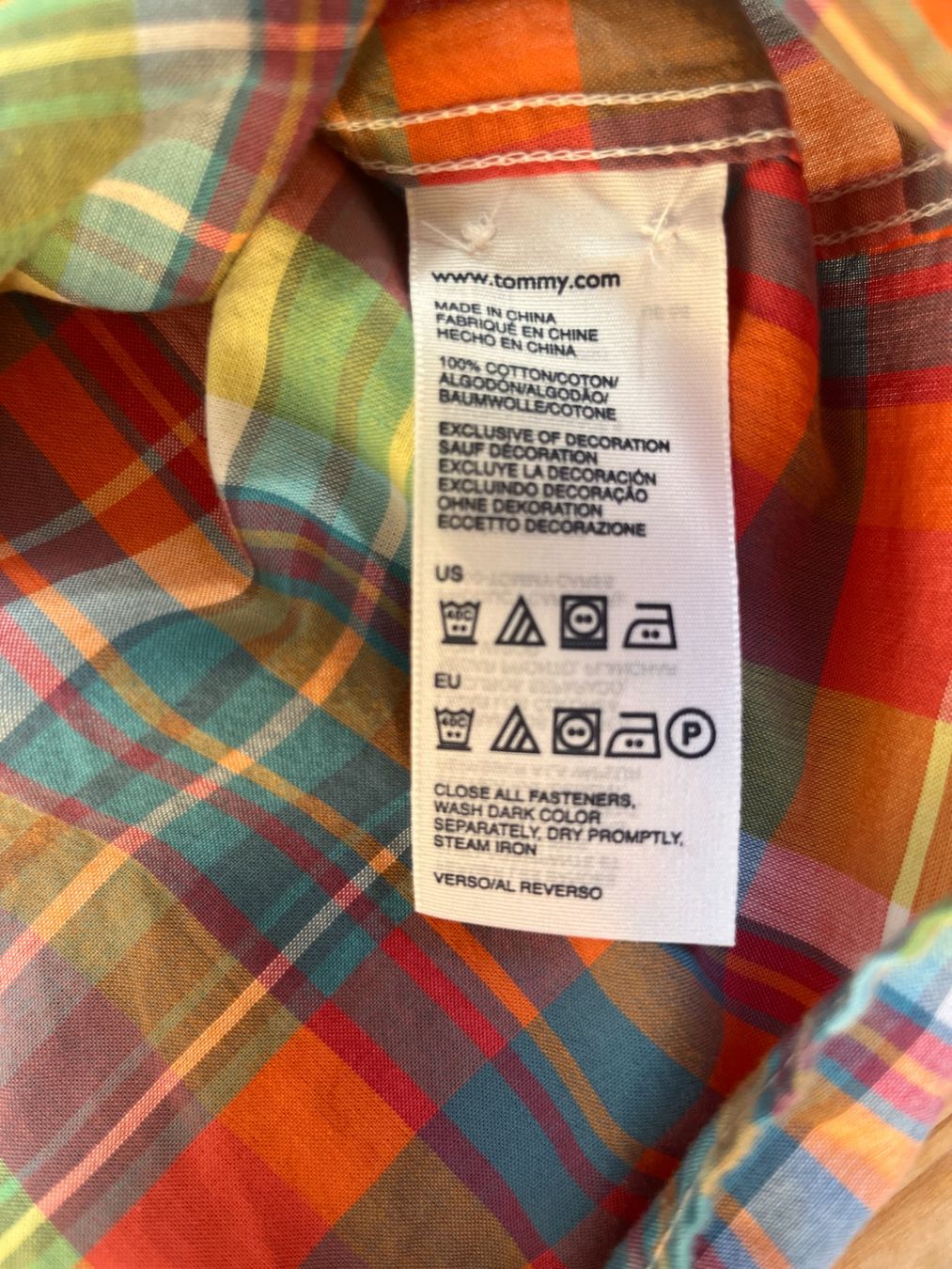 Tommy Hilfiger Camicette: Herbst-Bluse kariert Tommy Hilfiger – Usato da Utzenstorf venduto da samaly 3