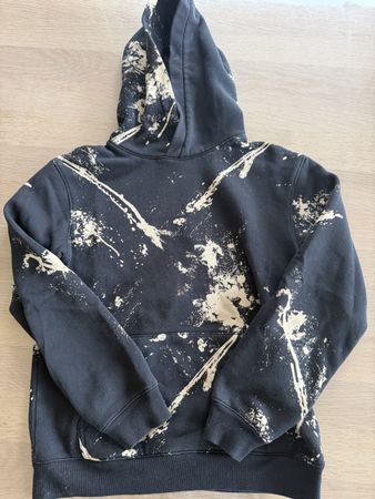 H&M Hoodie schwarz-beige Gr. 146/152