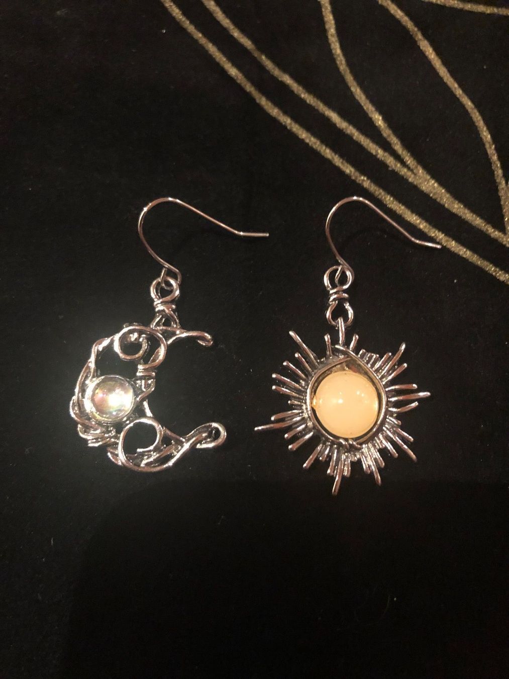 Orecchini pendenti & Orecchini a lobo: Ohrringe Sonne und Mond – Nuovo (secondo la descrizione) da Gams venduto da Mariawicca 3