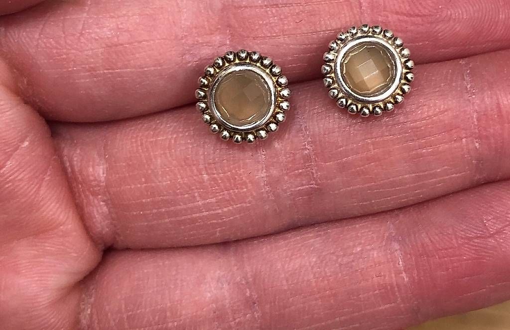 Boucles d'oreille: Silber Ohrstecker mit Stein – D'occasion à Aarburg par Noemi.H 2