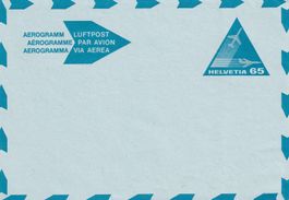 Schweiz Aerogramm Luftpost