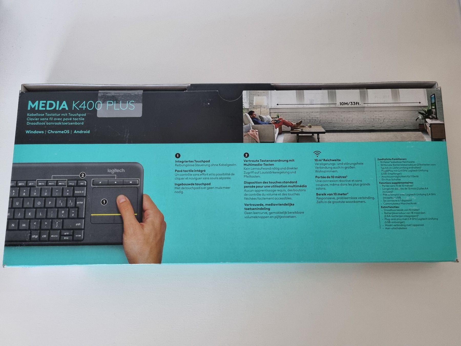 Logitech Tastiere: Logitech K400 Plus Tastatur mit Garantie – Usato da Muri AG venduto da Dongle0 2