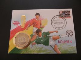 Münzbrief Sâo Tomé Principe 1000 Dobras 1994 - Fussball WM