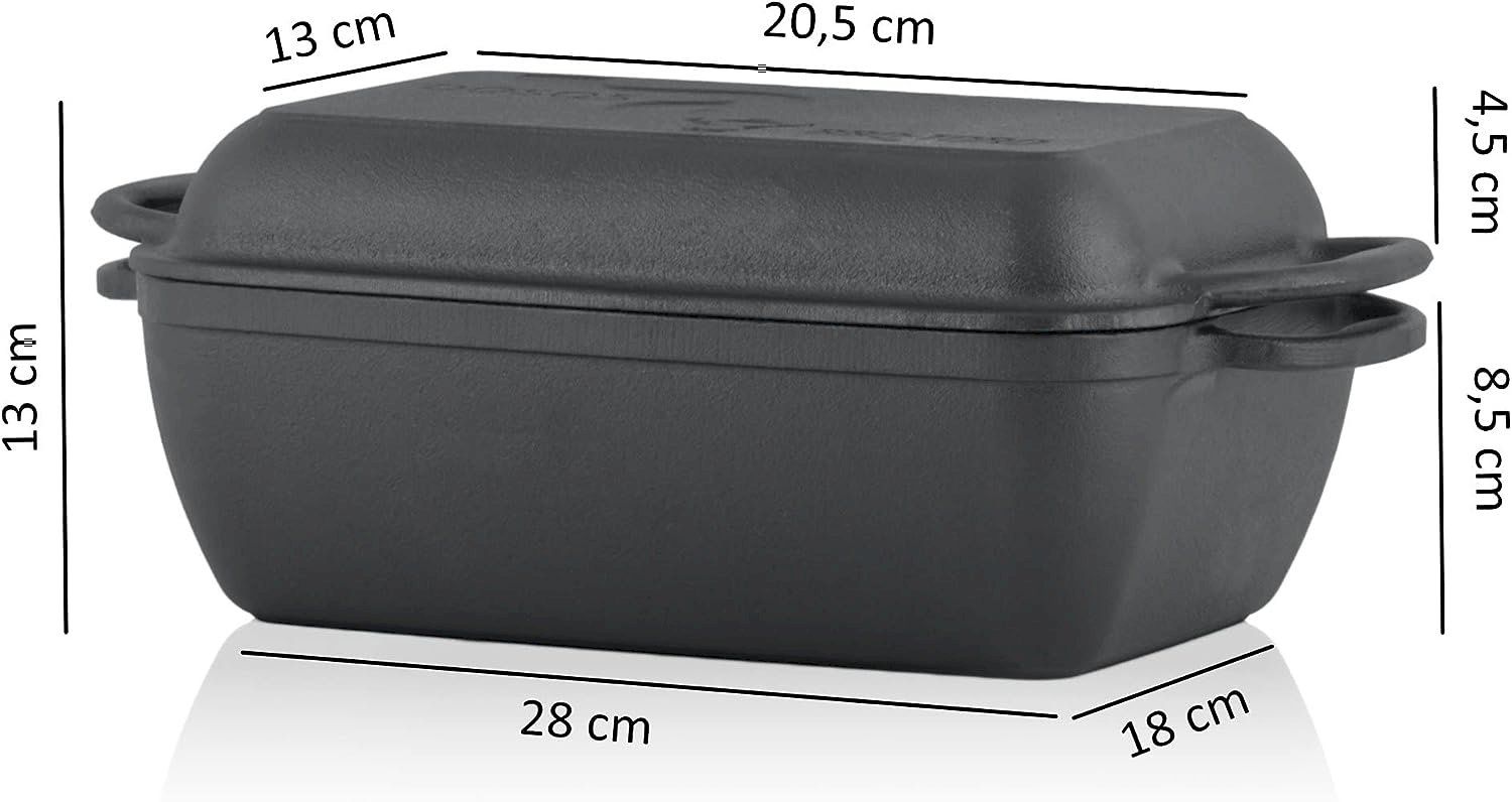 Pentole: BBQ-Toro Gusseiserner Bräter 4,5 Liter – Nuovo e nell'imballaggio originale da Bottighofen venduto da zaap 1