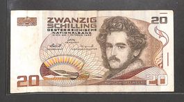 20 Schilling Banknote Österreich 1986 🇦🇹  💶