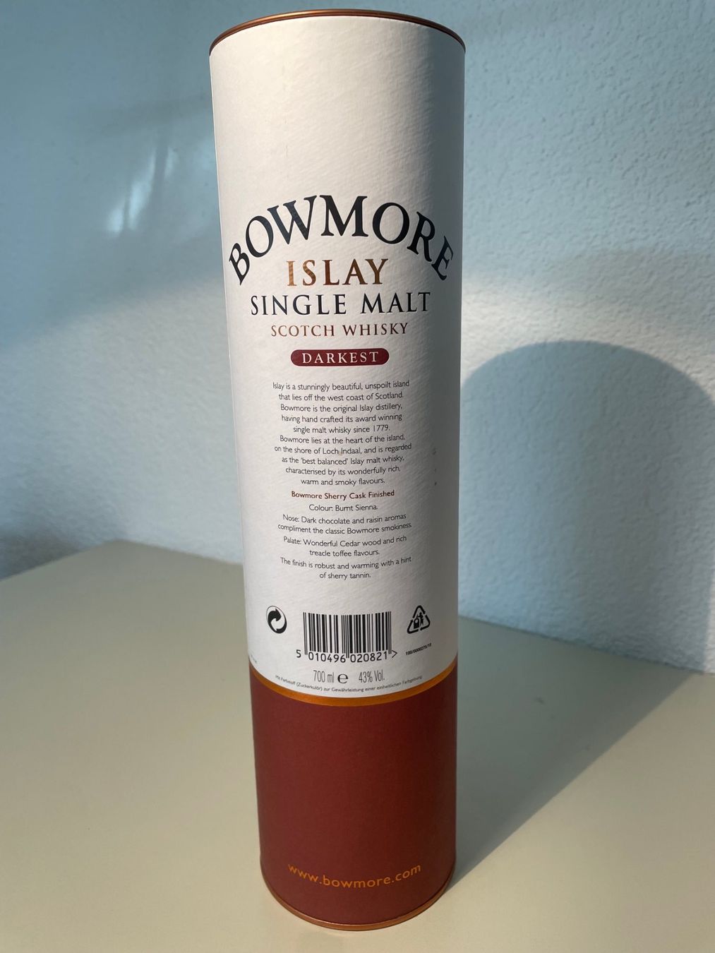 Bowmore Bevande alcoliche: Bowmore Darkest 15 Years – Nuovo e nell'imballaggio originale da Meierskappel venduto da Maca0 2