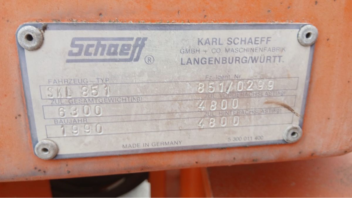 Terex Escavatori: Pneulader Schäff SKl 851 / Bagger – Usato da Niederbipp venduto da baggerch 9