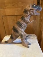 Spielfigur Tyrannosaurus Rex braun schwarz guter Zustand