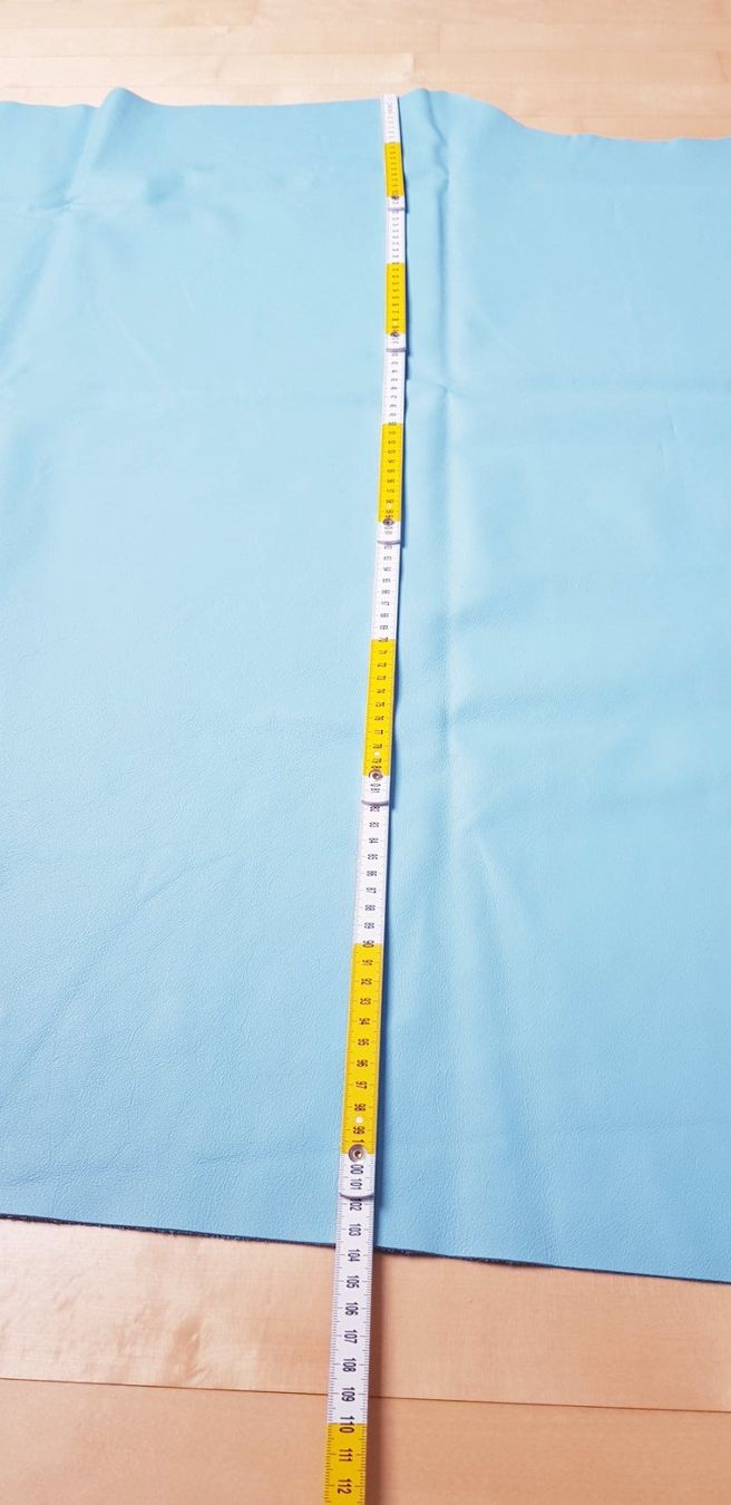 Stoffe: Leder hellblau (echtes Nappa Rindsleder) – Neu und originalverpackt aus Menziken von Zyropa 2