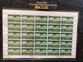 1953 Nr. 314 / 586 Bogen Plattenfehler Schweiz Hans Thöni