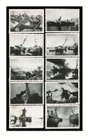 TOULON - 1942 "Sabordage de la flotte française" Lot de 10 x