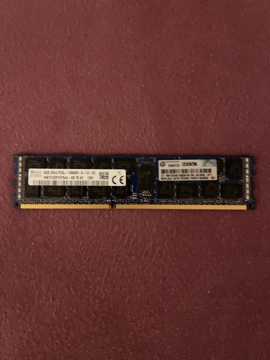 Memoria / RAM: W 721 ) Hp RAM 8GB ddr3 – Usato da Diepoldsau venduto da Ganthammer