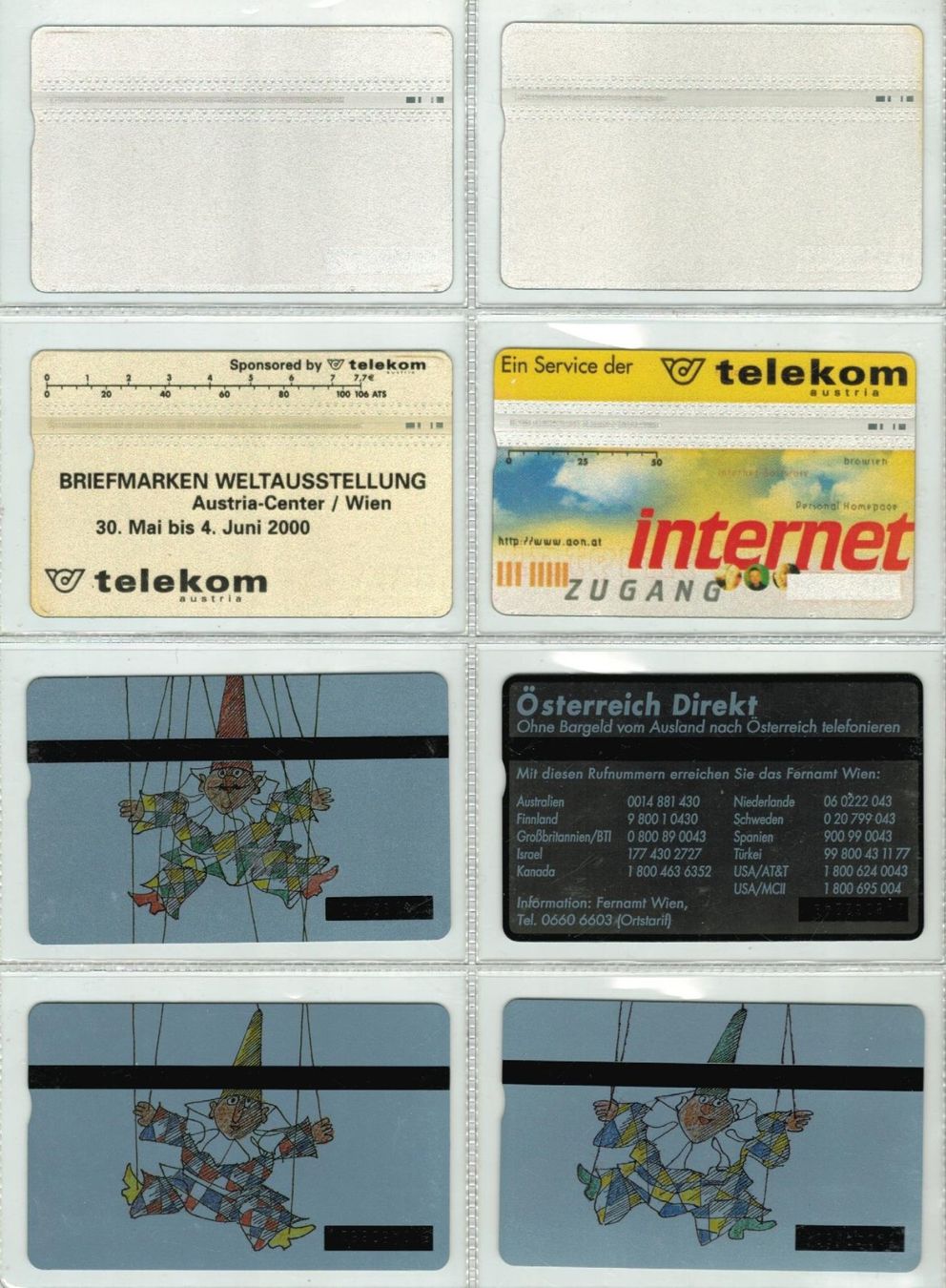 Schede telefoniche: 8 Telefonkarten Österreich – Usato da Zürich venduto da Tolima194 1
