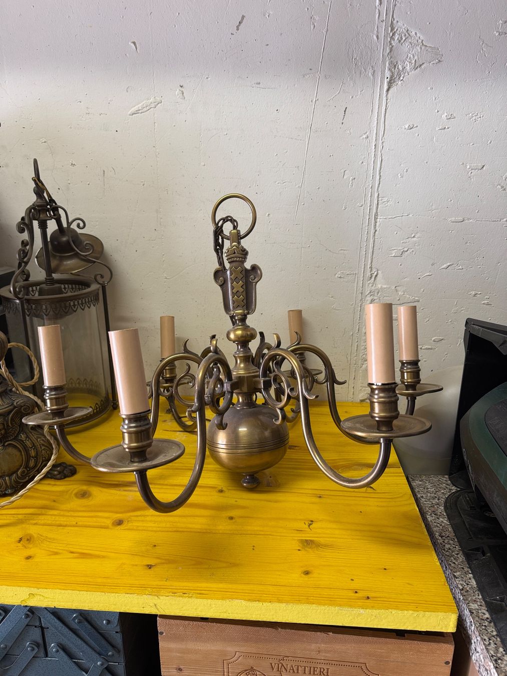 Lampade: 4 lampade antiche ottone bellissime – Usato da Castagnola venduto da cri_hc5k 3
