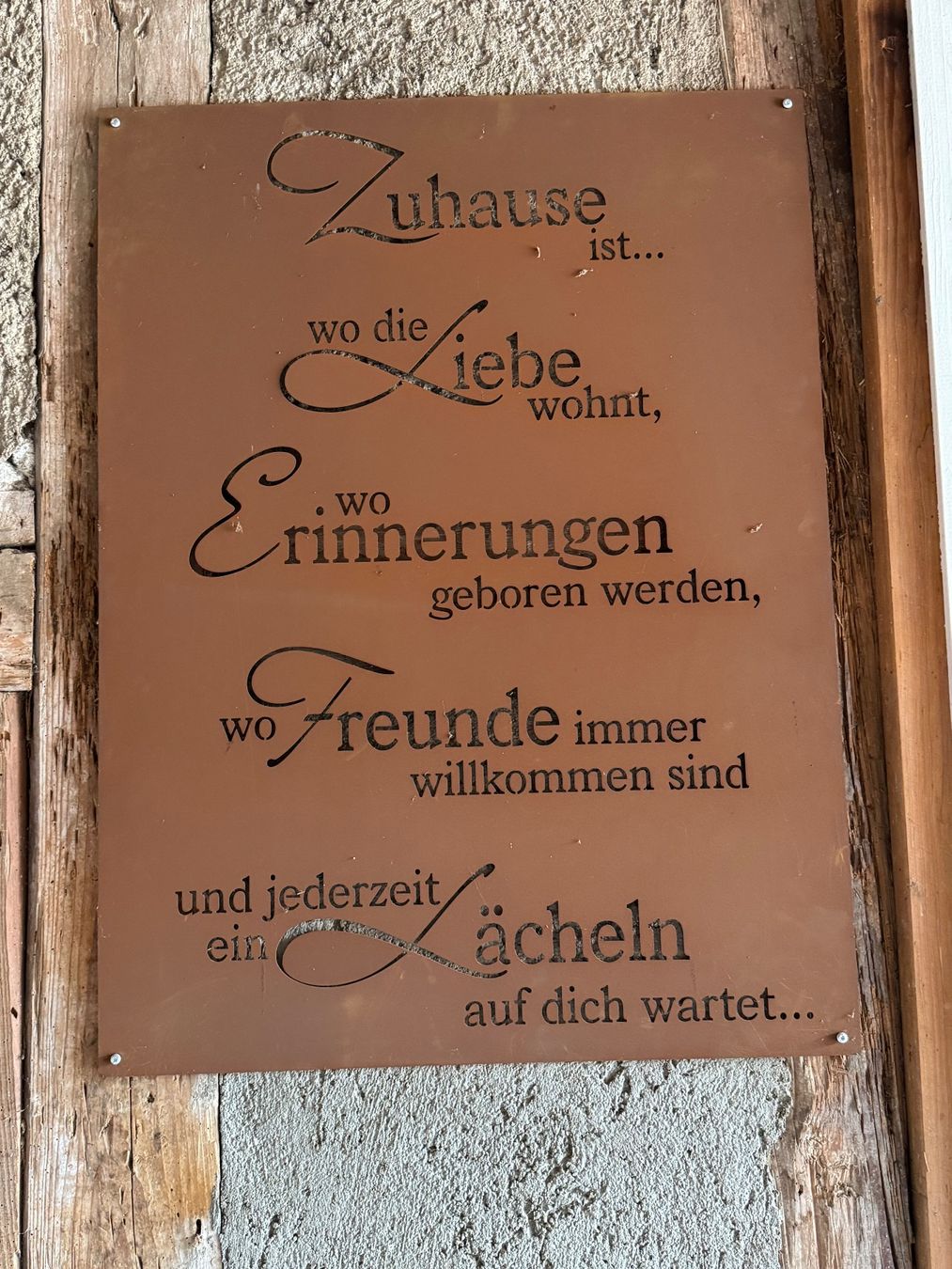 Insegne: Edelrost Schild – Usato da Dänikon ZH venduto da Plaetschernderbach