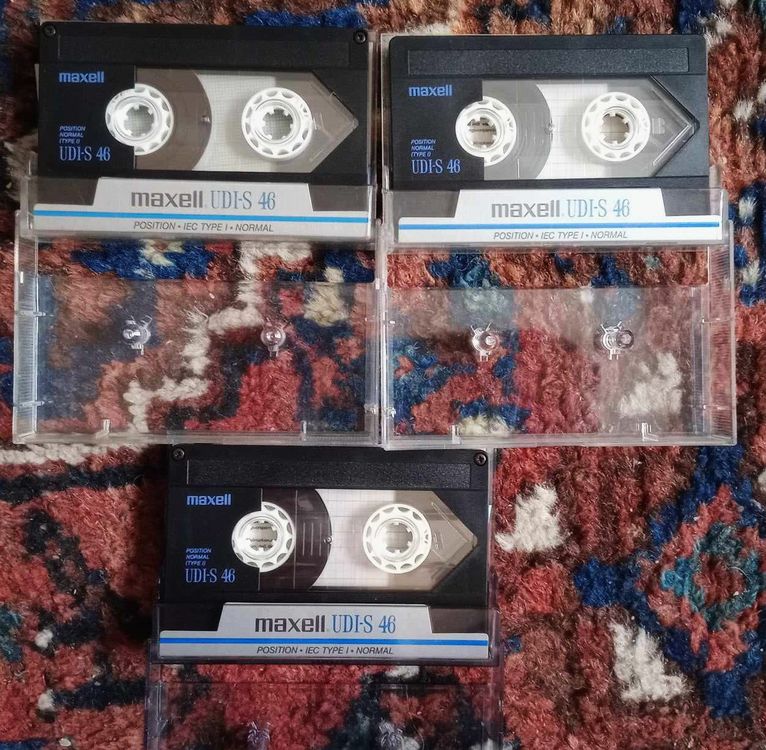 MAXELL - 3 x cassettes MC - UDI-S 46 - made Japan (Gebraucht) in Le ...