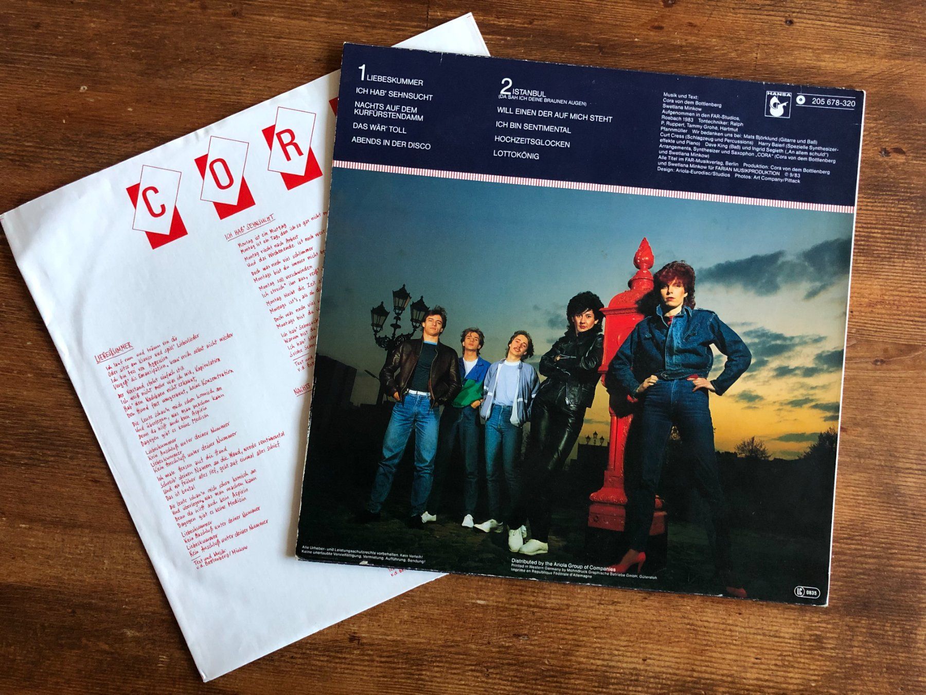 Schallplatten: Cora – Liebeskummer LP, 80s Synth Pop, Wave, Electro – Gebraucht aus Luzern von Schlafenicht00 1
