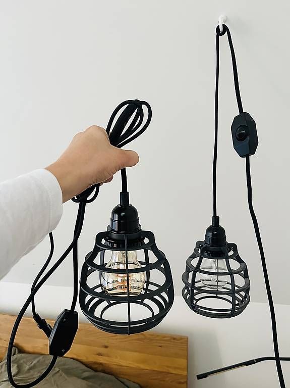 Lampade: 2x Dekolampe schwarz, Metall – Usato da Bern venduto da DieMelone