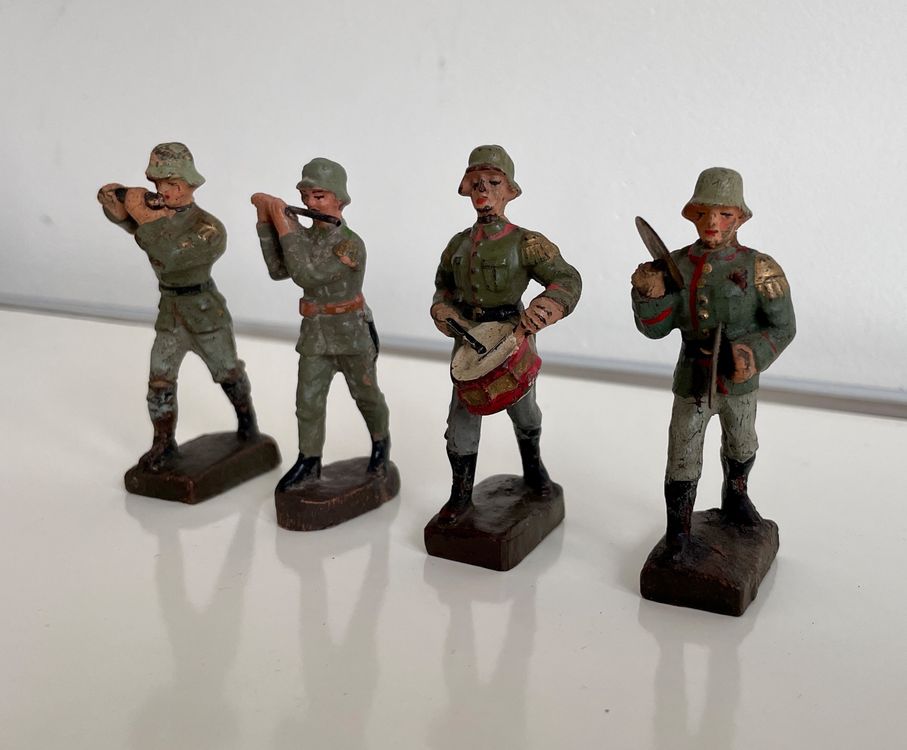 4x Spielzeugfiguren Reichswehr Wehrmacht WWII 2