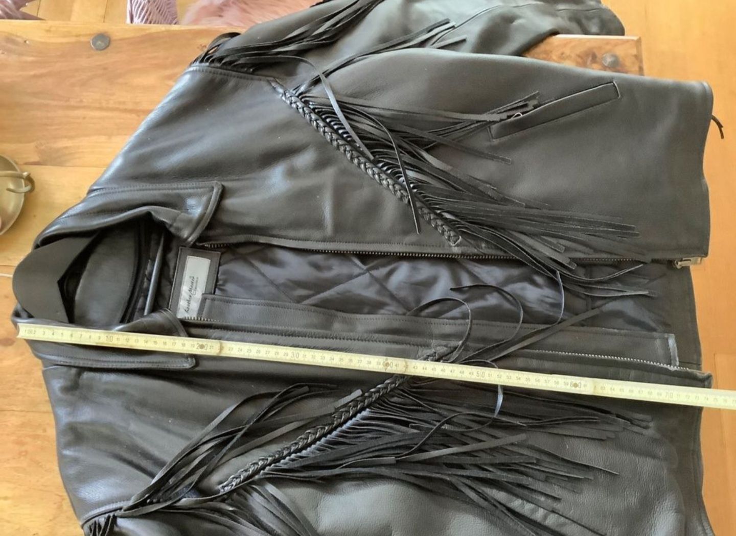 Giacche: Leder-Motorradjacke Vintage mit Fransen – Usato da Visp venduto da Itzschtev 7