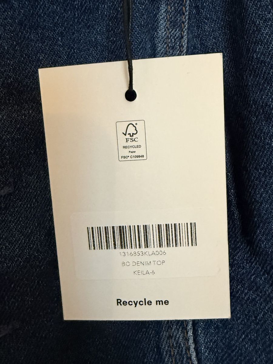 Reformation Top: REFORMATION Jeans Top Damen Grösse S – Nuovo e nell'imballaggio originale da Dättwil AG venduto da saralaz 1